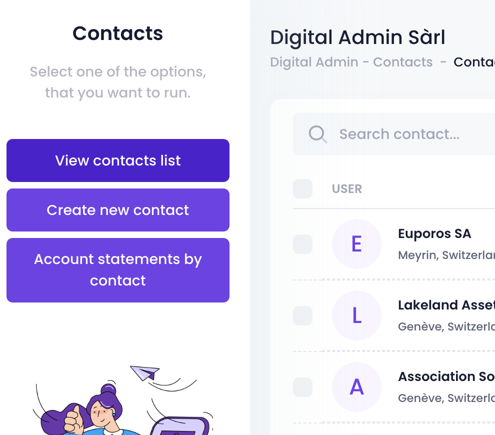 Gestion de Contacts et Comptes