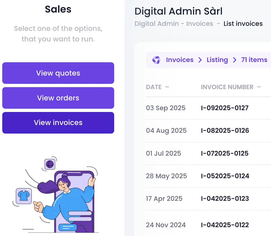 Presupuestos, Pedidos y Facturas